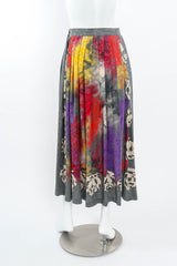 Vintage Emanuel Ungaro Ombré Rose Print Skirt on mannequin back @ Recess LA