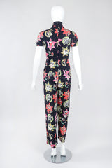 Recess Designer Consignment Vintage Emanuel Ungaro Parallèle Contrast Floral Top & Pant Set Los Angeles Resale Recycled