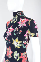 Recess Designer Consignment Vintage Emanuel Ungaro Parallèle Contrast Floral Top & Pant Set Los Angeles Resale Recycled