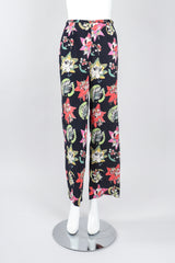 Recess Designer Consignment Vintage Emanuel Ungaro Parallèle Contrast Floral Top & Pant Set Los Angeles Resale Recycled