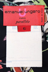 Recess Designer Consignment Vintage Emanuel Ungaro Parallèle Contrast Floral Top & Pant Set Los Angeles Resale Recycled