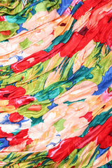 Recess Los Angeles Vintage Evenings by Raul Blanco Evenings Ruched Floral Puff Sleeve Bubble Dress