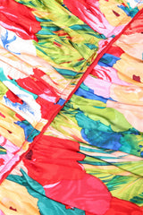 Recess Los Angeles Vintage Evenings by Raul Blanco Evenings Ruched Floral Puff Sleeve Bubble Dress