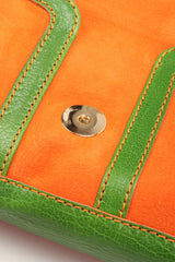 Recess Los Angeles Vintage Pucci Colorblock Print Suede Buckle Bag