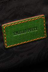 Recess Los Angeles Vintage Pucci Colorblock Print Suede Buckle Bag