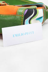 Recess Los Angeles Vintage Pucci Colorblock Print Suede Buckle Bag