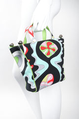 Recess Los Angeles Vintage Pucci Canvas Psychedelic Print Mini Tote Handbag