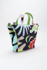 Recess Los Angeles Vintage Pucci Canvas Psychedelic Print Mini Tote Handbag