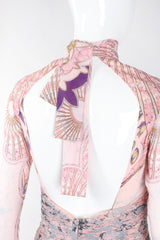 Recess Los Angeles Vintage Emilio Pucci Slashed Chiffon Cutout Dress