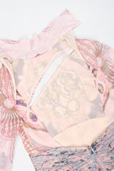 Recess Los Angeles Vintage Emilio Pucci Slashed Chiffon Cutout Dress