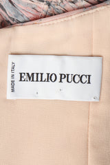 Recess Los Angeles Vintage Emilio Pucci Slashed Chiffon Cutout Dress