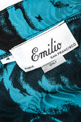 Recess Los Angeles Vintage Emilio One-Shoulder Floral Flounce Dress