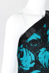 Recess Los Angeles Vintage Emilio One-Shoulder Floral Flounce Dress