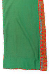 Vintage Emma Domb Checkered Yarn Vest Duster slit panel flat lay @ Recess LA