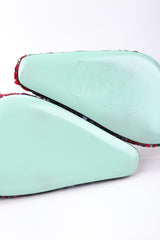 Recess Los Angeles Vintage Paul Smith for Emma Hope Sequin Swirl Kitten Heel Mule Sandals