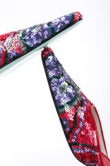 Recess Los Angeles Vintage Paul Smith for Emma Hope Sequin Swirl Kitten Heel Mule Sandals