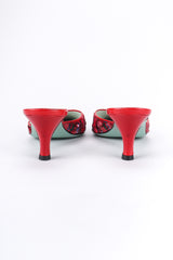 Recess Los Angeles Vintage Paul Smith for Emma Hope Sequin Swirl Kitten Heel Mule Sandals