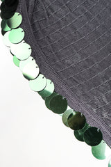 Recess Los Angeles Designer Consignment Vintage Emporio Armani Paillette Shimmy Sleeve Shrug