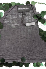 Recess Los Angeles Designer Consignment Vintage Emporio Armani Paillette Shimmy Sleeve Shrug