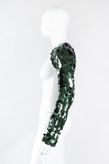 Recess Los Angeles Designer Consignment Vintage Emporio Armani Paillette Shimmy Sleeve Shrug