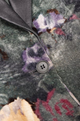Recess Los Angeles Vintage Emporio Armani Floral Velvet Tuxedo Jacket and Pant Suit Set