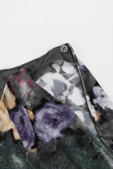 Recess Los Angeles Vintage Emporio Armani Floral Velvet Tuxedo Jacket and Pant Suit Set