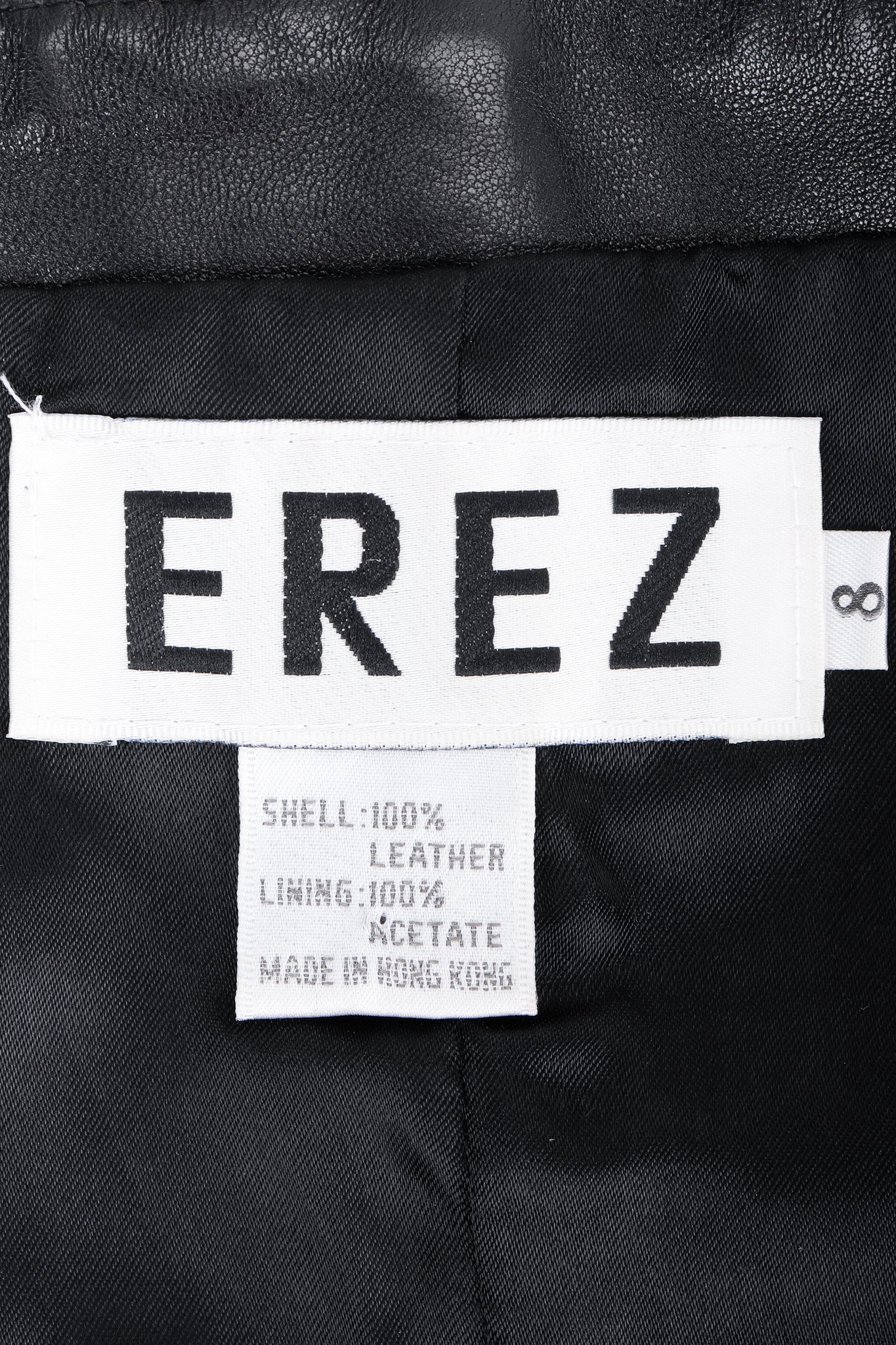 Vintage Erez Strapless Beaded Bustier Label at Recess LA