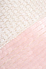 Vintage Escada Tropical Sequined Stripe Dress sequin detail at Recess Los Angeles