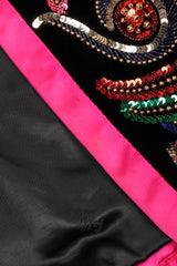 Embellished Velvet Bolero Jacket