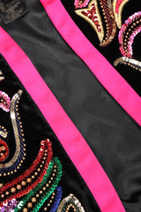 vRecess Los Angeles Vintage Escada Embellished Velvet Bolero Jacket