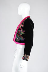 Recess Los Angeles Vintage Escada Embellished Velvet Bolero Jacket