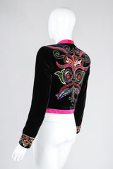 Recess Los Angeles Vintage Escada Embellished Velvet Bolero Jacket