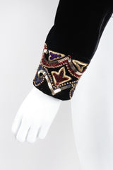 Recess Los Angeles Vintage Escada Embellished Velvet Bolero Jacket