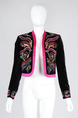 Recess Los Angeles Vintage Escada Embellished Velvet Bolero Jacket