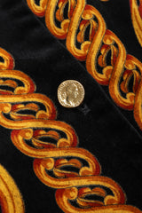 Recess Los Angeles Vintage Escada Baroque Print Versace Velvet Bomber