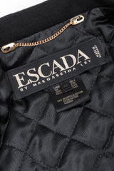Recess Los Angeles Vintage Escada Baroque Print Versace Velvet Bomber