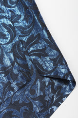 Recess Los Angeles Vintage Escada Metallic Lamé Damask Pajama Pyjama Blouse