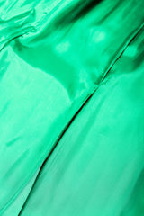 Recess Los Angeles Vintage Escada Wool Double Breasted Kelly Green Jacket Black Plastic Buttons