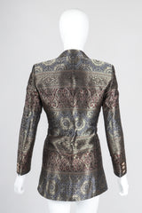 Recess Los Angeles Vintage Escada Royal Golden Brocade Jacket & Pant Suit