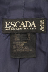 Recess Los Angeles Vintage Escada Royal Golden Brocade Jacket & Pant Suit