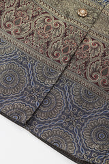 Recess Los Angeles Vintage Escada Royal Golden Brocade Jacket & Pant Suit