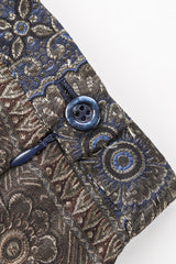 Recess Los Angeles Vintage Escada Royal Golden Brocade Jacket & Pant Suit