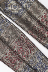 Recess Los Angeles Vintage Escada Royal Golden Brocade Jacket & Pant Suit