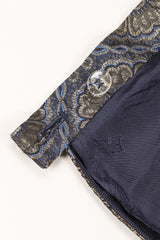 Recess Los Angeles Vintage Escada Royal Golden Brocade Jacket & Pant Suit