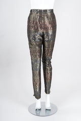 Recess Los Angeles Vintage Escada Royal Golden Brocade Jacket & Pant Suit