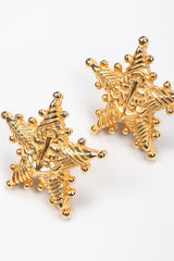 Recess Los Angeles Vintage Escada Nautical Anchor Star Button Clip Earrings