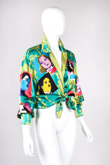 Recess Los Angeles Vintage Escada Warhol Satin Pop Art Chaplin Dietrich Shirt