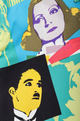 Recess Los Angeles Vintage Escada Warhol Satin Pop Art Chaplin Dietrich Shirt