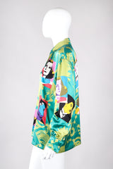 Recess Los Angeles Vintage Escada Warhol Satin Pop Art Chaplin Dietrich Shirt