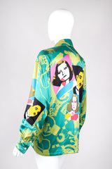 Recess Los Angeles Vintage Escada Warhol Satin Pop Art Chaplin Dietrich Shirt